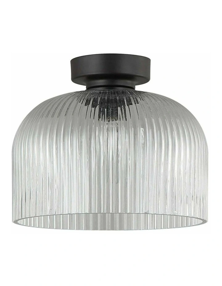 Vintaj D.I.Y. Dome Ribbed Glass Batten Fix Ceiling Lights image 1