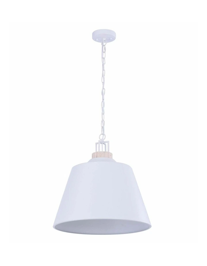 Cloche Interior Metal Shade with Travertine Highlight Bell Shape Pendant Lights image 1