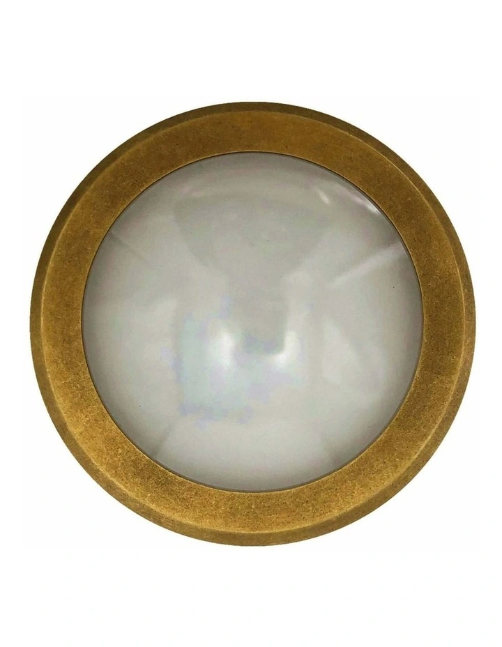 Exterior LED 12V/240V Antique Brass Eyelid/Round Step/Wall Lights IP65 image 1