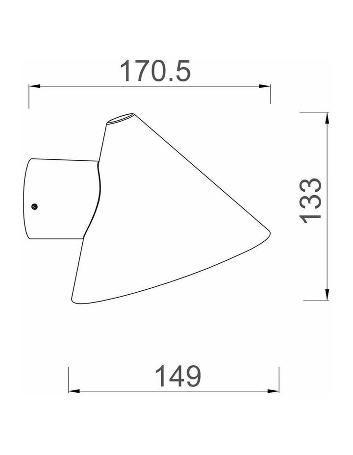 Cuchara Exterior Cone Surface Mounted Wall Lights IP65 / IP44 image 3