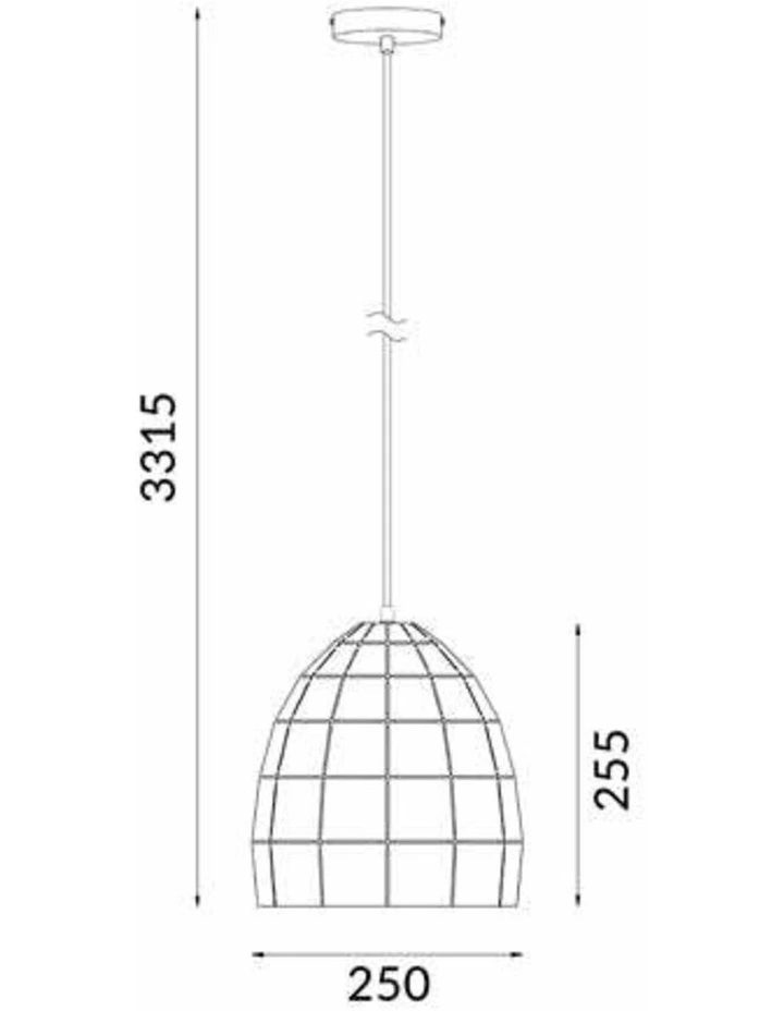 Armis Retro Tiled Ellipse Shape Pendant Lights image 3