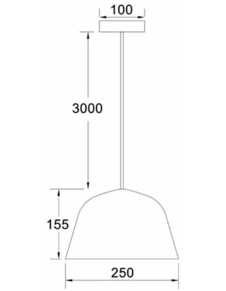 Pastel Scandinavian Angled Dome Shape Pendant Lights image 2