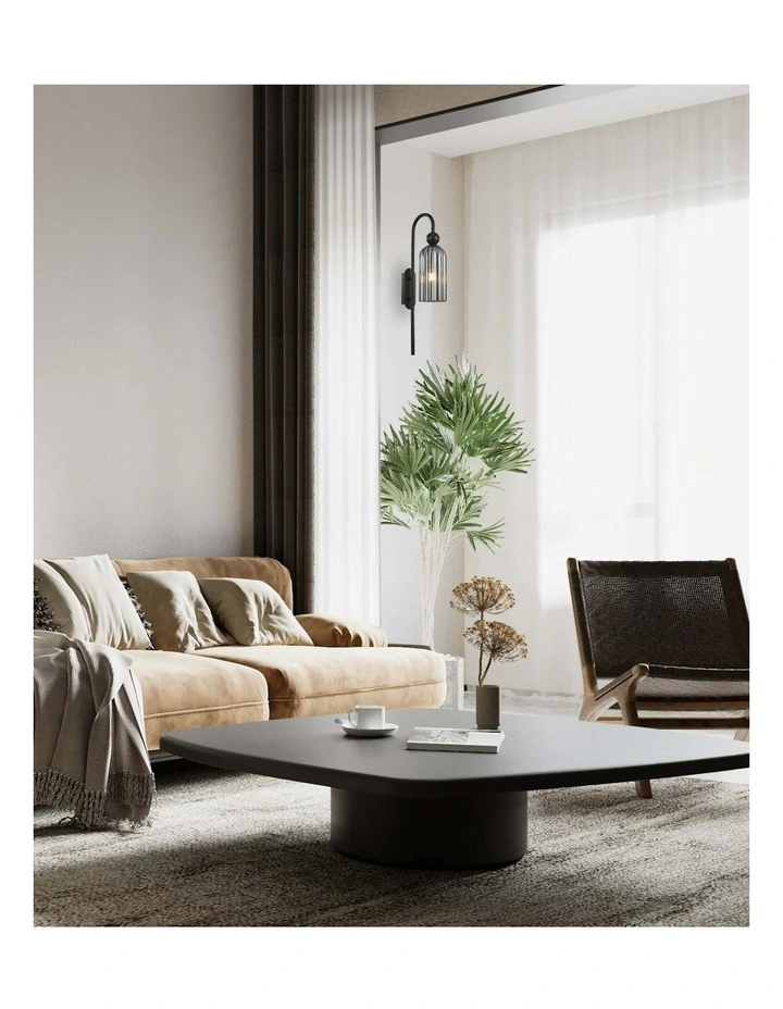 Flauta Interior Round Top Cylinder Ribbed Wall Lights image 2
