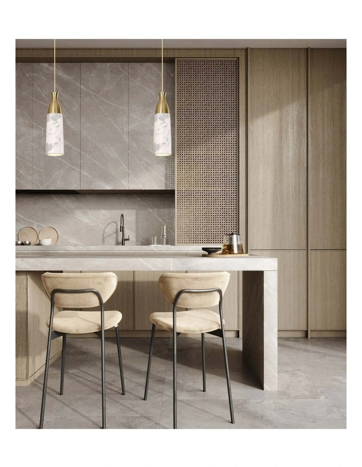 Marmol Interior Marble Cylinder Pendant Lights image 2
