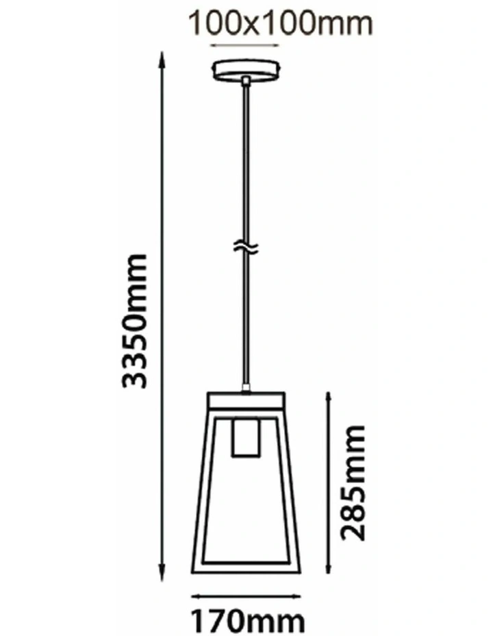 Lanterna Scandinavian Wood Trapezium Pendant Lights image 3