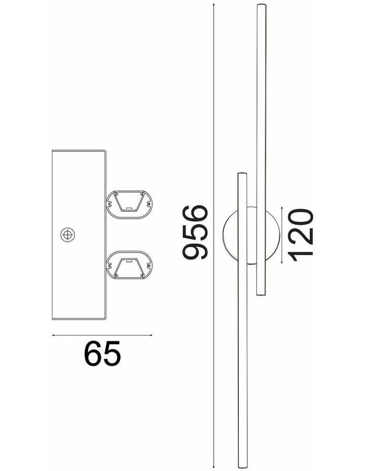 Racha Interior Linear LED Tri-CCT Wall Lights image 4