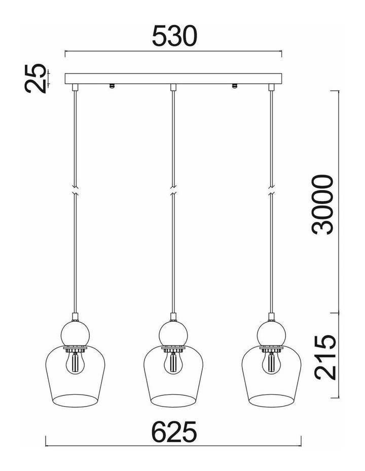 Champan Interior Bronze Amber / Mirror Finish Smokey Black Glass Ellipse Pendant Lights image 3