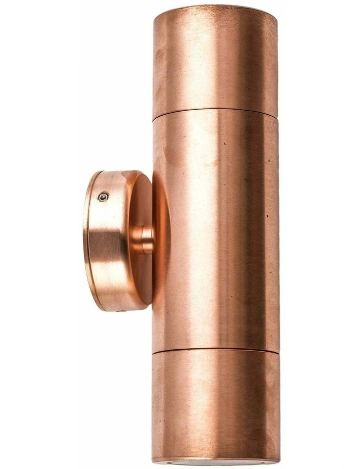 GU10 Exterior Wall Pillar Spot Lights (Copper) IP65 image 1