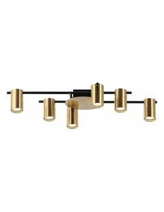 Tache Interior Spot Ceiling Lights (with Adjustable Antique Brass Heads) IP20