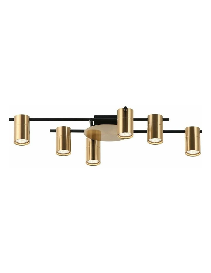 Tache Interior Spot Ceiling Lights (with Adjustable Antique Brass Heads) IP20 image 1