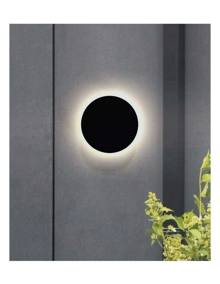 Shadow Exterior LED Tri-CCT Round Backlit Wall Lights IP65 IK08 (Diam: 250mm) image 2