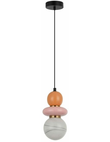 Pink & Peach Ceramic Bead colour
