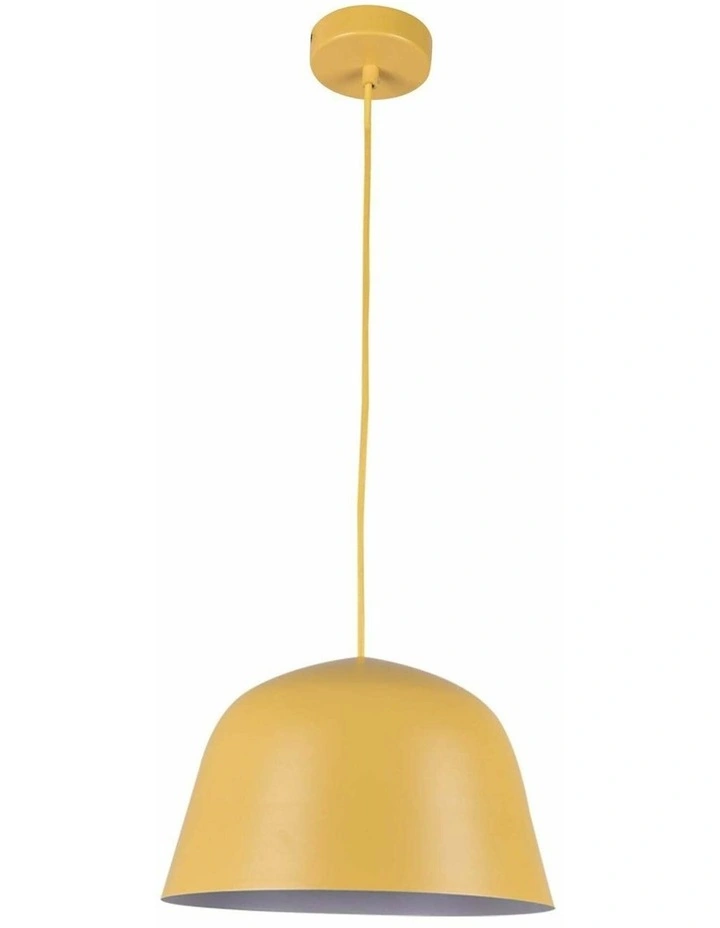 Pastel Scandinavian Angled Dome Shape Pendant Lights image 1