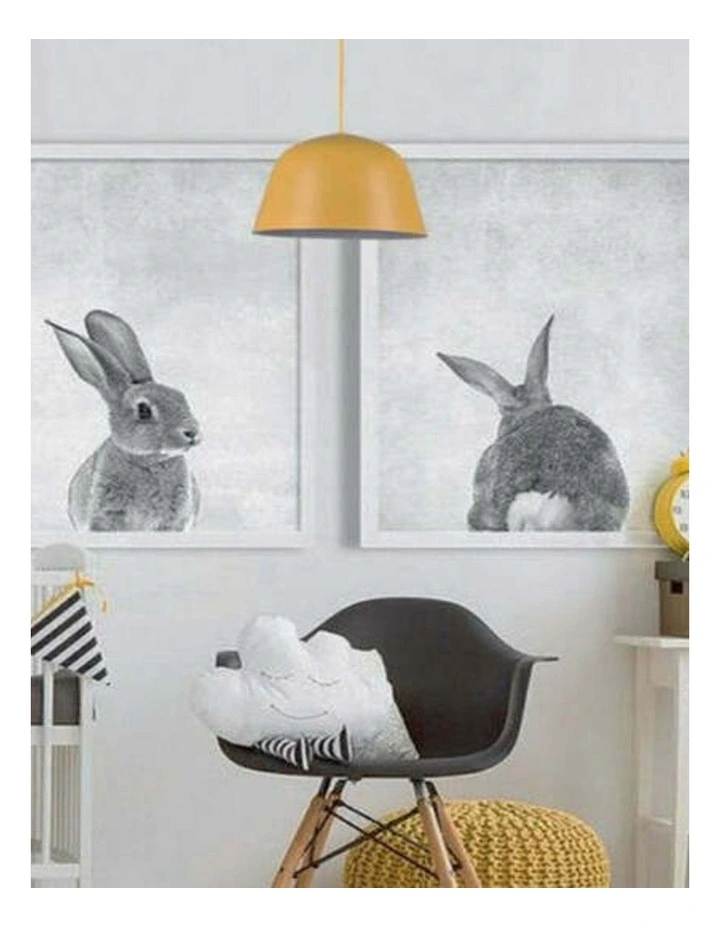 Pastel Scandinavian Angled Dome Shape Pendant Lights image 2