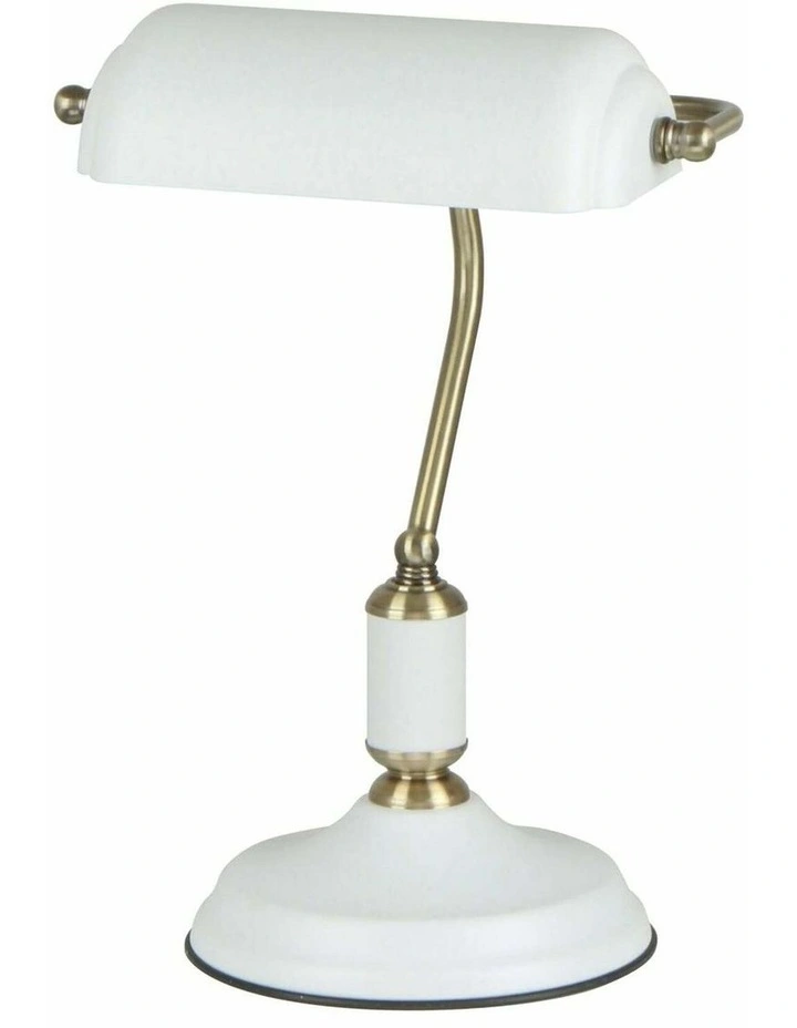 Banca Interior Banker Lamps with Cylindrical Shade image 1