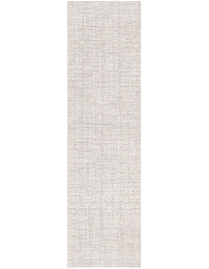 Toscana Distressed Lines Grey Beige Runner - TOS4 image 1