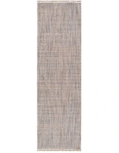 Cherie Distressed Lines Beige Grey Runner - CH05