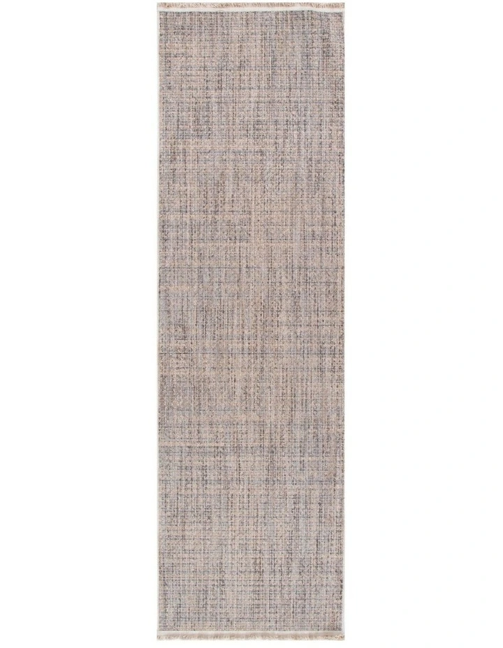 Cherie Distressed Lines Beige Grey Runner - CH05 image 1
