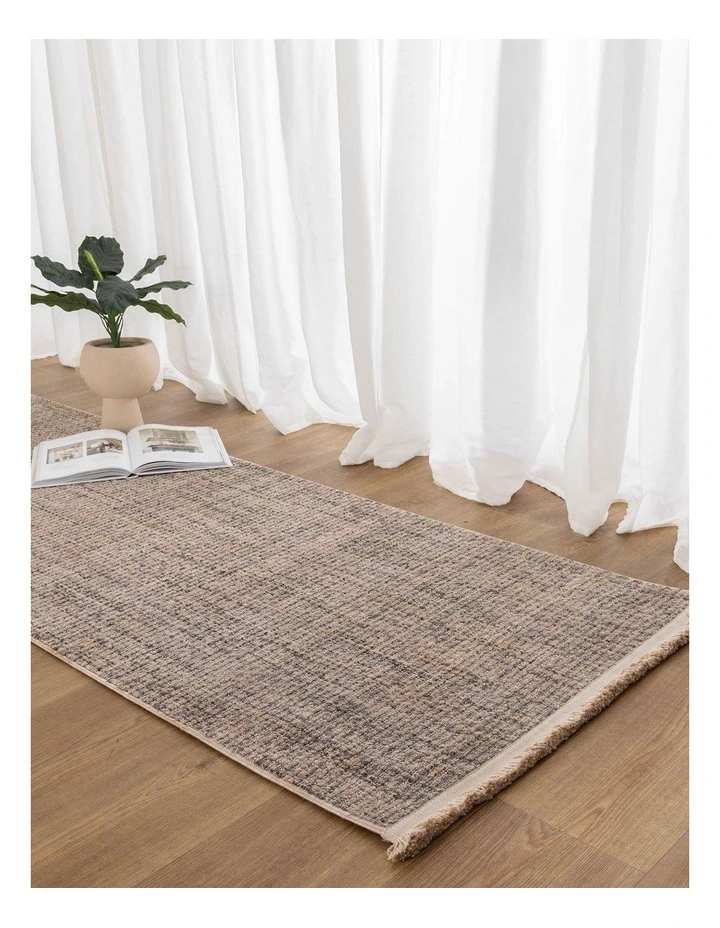 Cherie Distressed Lines Beige Grey Runner - CH05 image 4