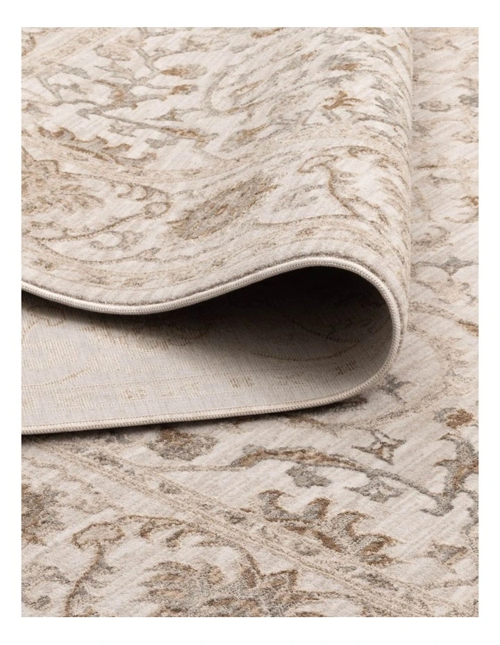 D104- Delphine Ivory Multi Vines Vintage Runner image 3