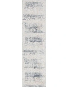 Toscana Distressed Splash Beige Blue Runner - TOS5