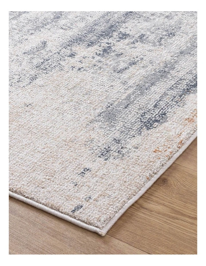 Toscana Distressed Splash Beige Blue Runner - TOS5 image 2