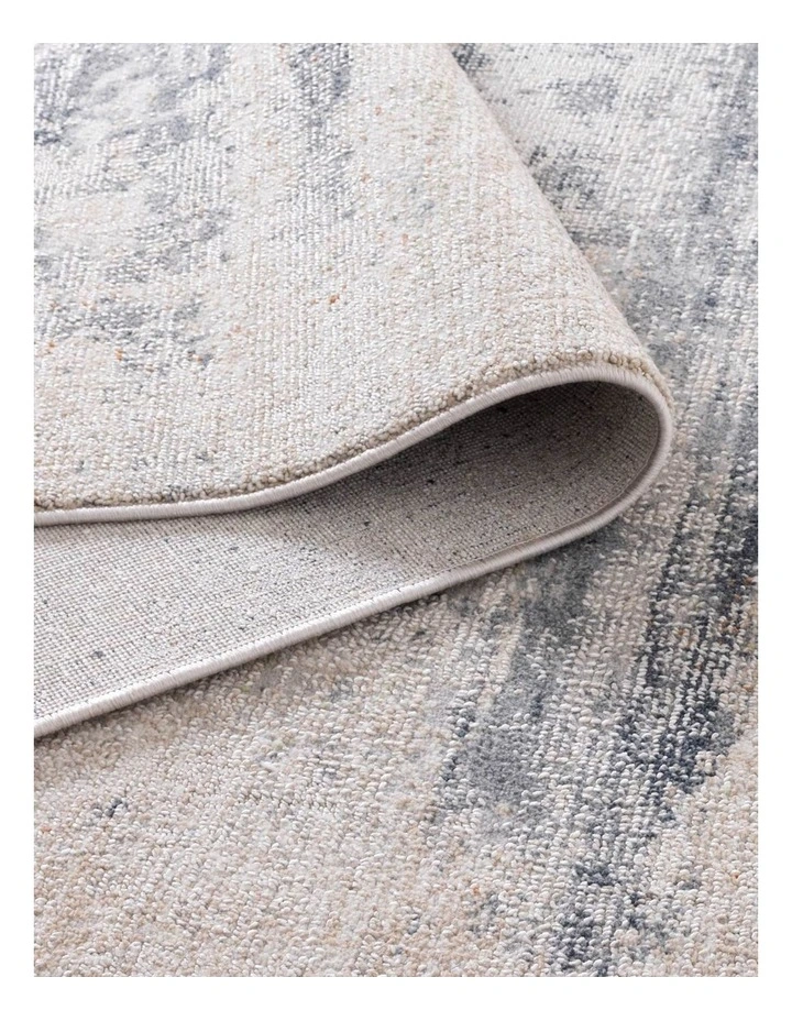 Toscana Distressed Splash Beige Blue Runner - TOS5 image 3