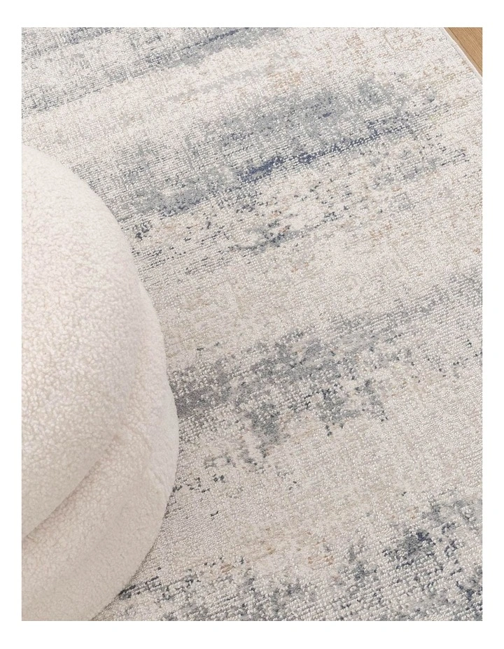 Toscana Distressed Splash Beige Blue Runner - TOS5 image 4