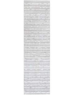 Berno Silver Ivory Loop Lines Runner - B006