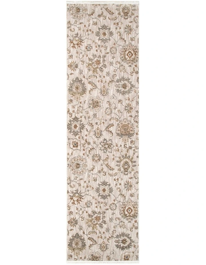 D107- Delphine Antique Bloom Multi Vintage Runner image 1