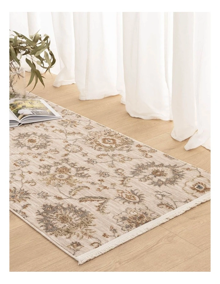 D107- Delphine Antique Bloom Multi Vintage Runner image 4