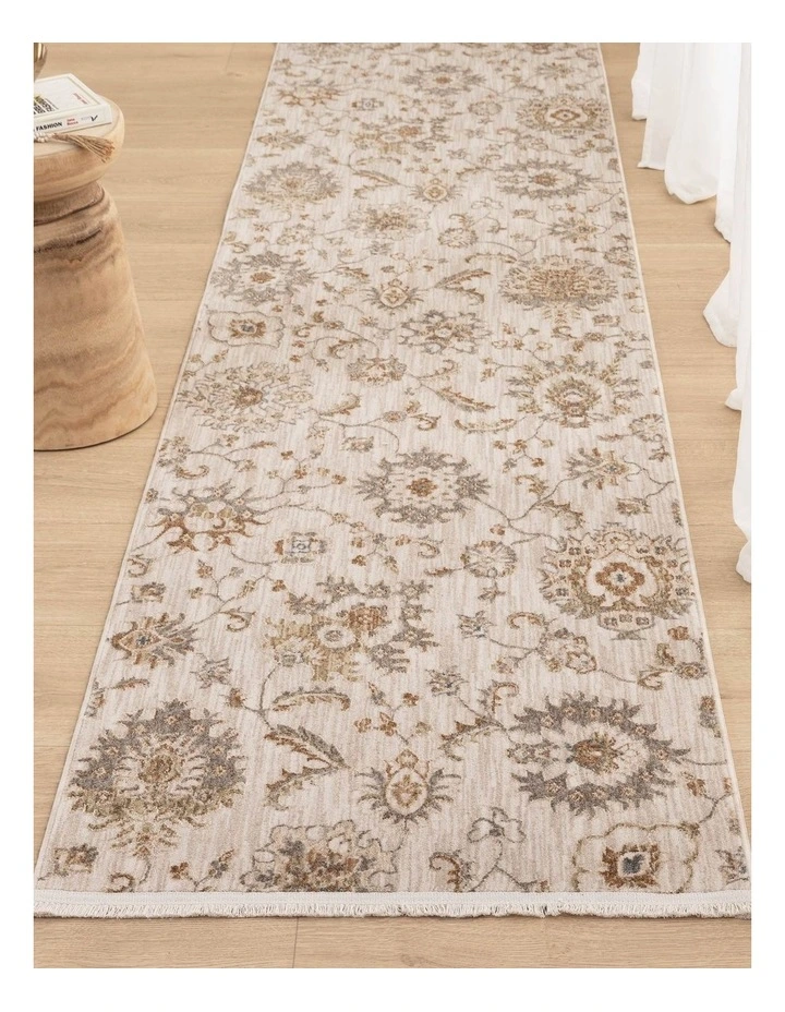 D107- Delphine Antique Bloom Multi Vintage Runner image 5