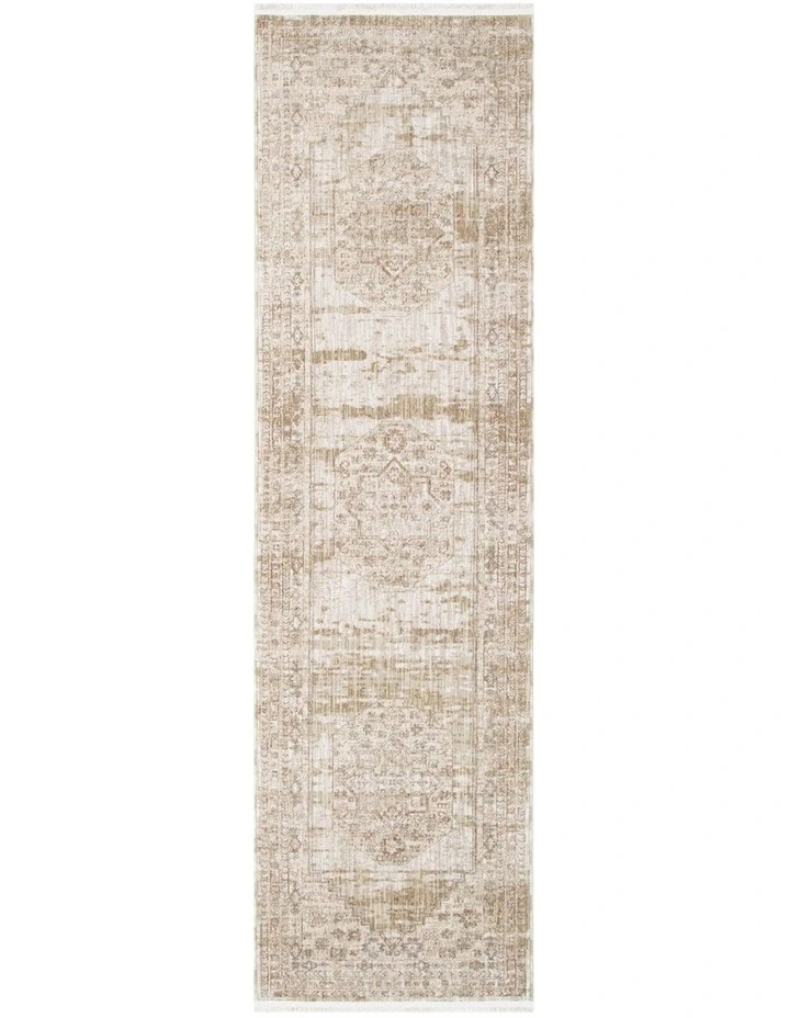 D101- Delphine Sahara Medallion Vintage Runner image 1