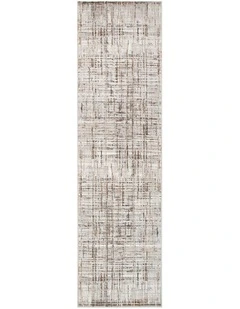 Expressions White and Light Blue Runner - Express17