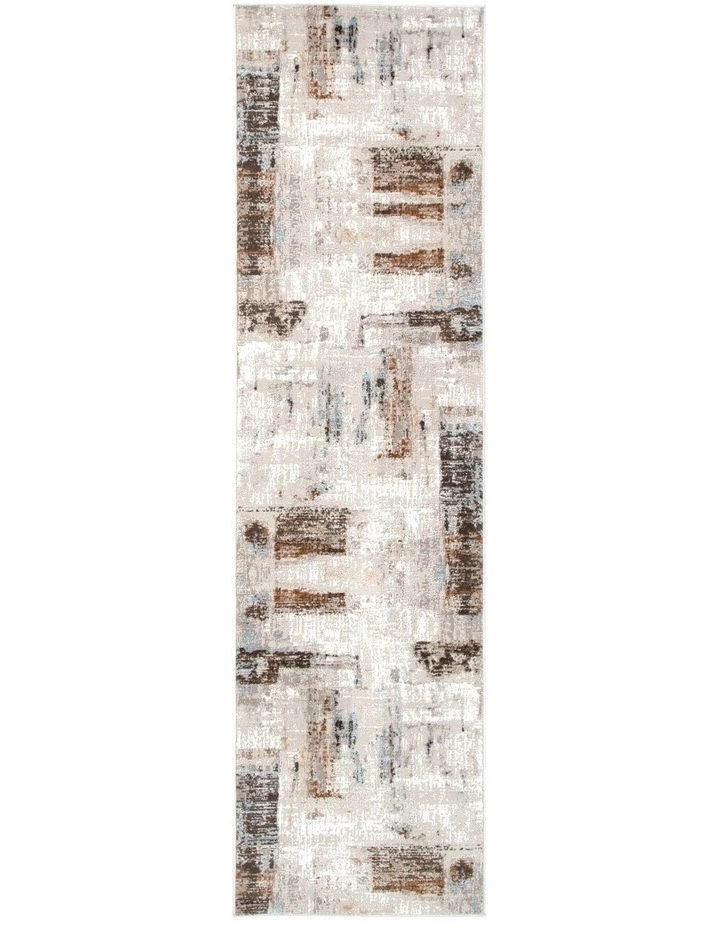 Expressions White and Light Blue Runner - Express13 image 1