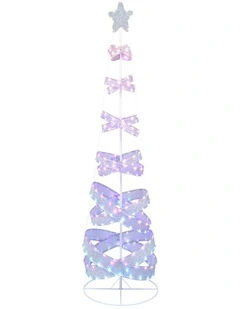 210cm Spiral Outdoor Christmas Tree with 341 LED Lights