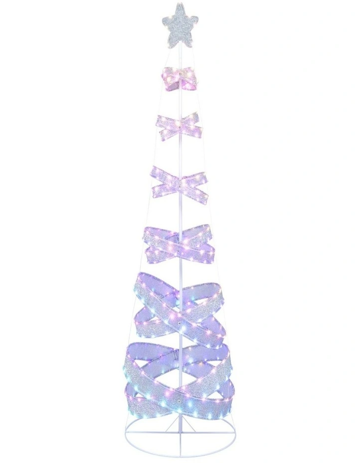 210cm Spiral Outdoor Christmas Tree with 341 LED Lights image 1