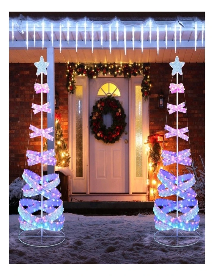 210cm Spiral Outdoor Christmas Tree with 341 LED Lights image 5