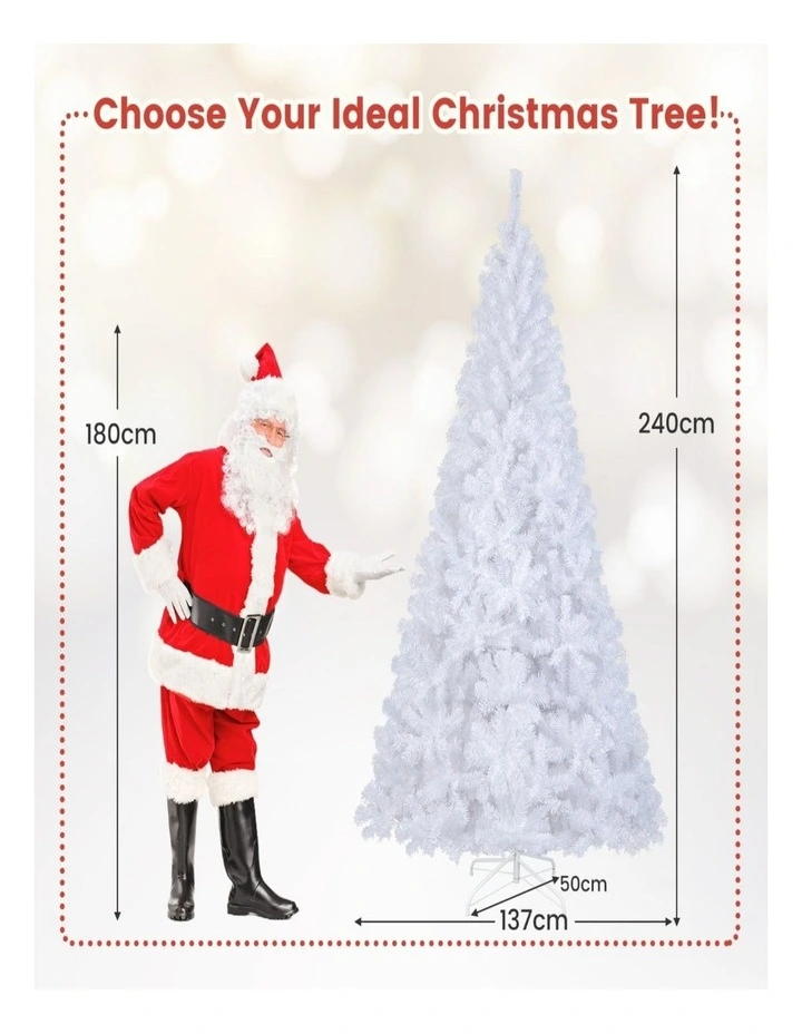 2.4m Artificial Christmas Tree Indoor Outdoor Holiday Decoration image 3