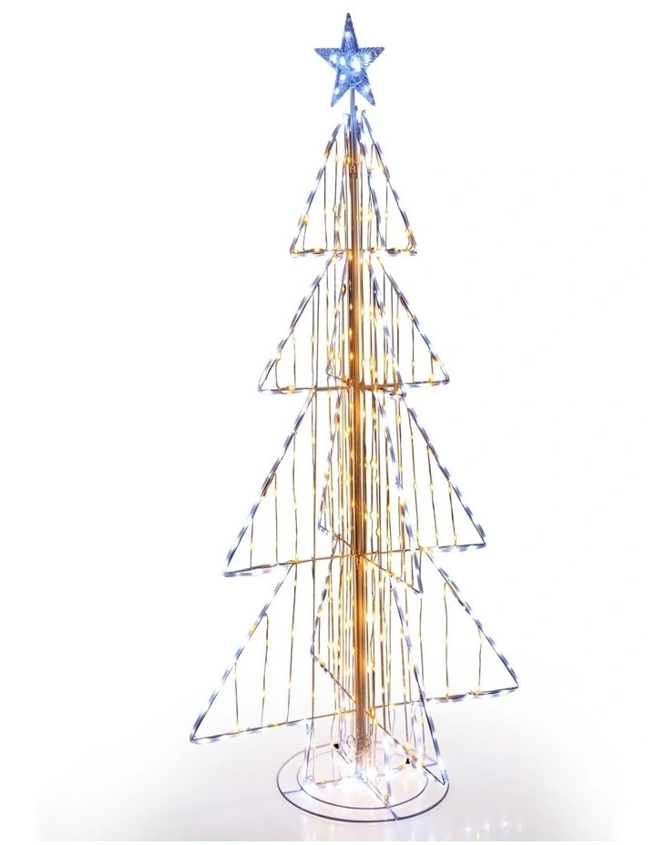 Artificial Christmas Tree with Hinged Branches & Metal Stand image 1