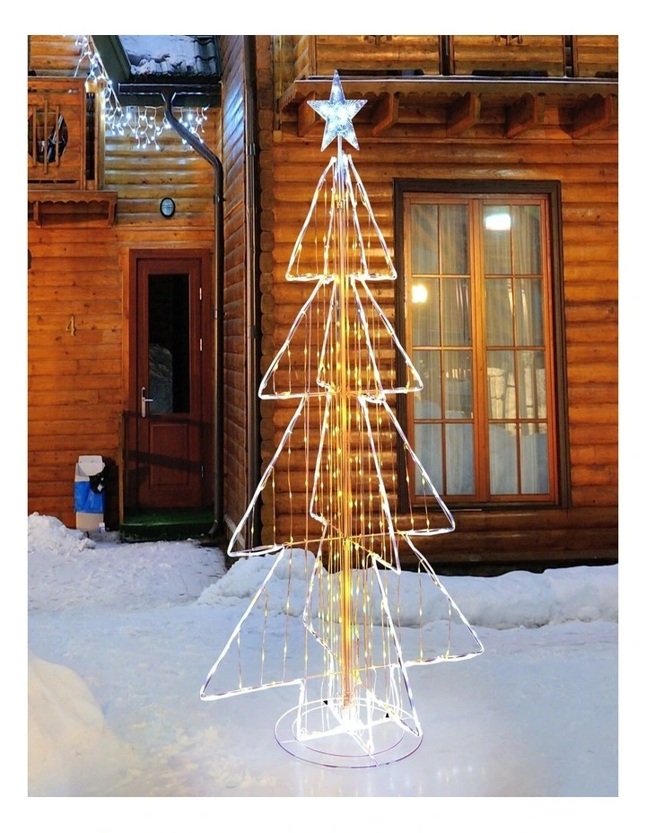 Artificial Christmas Tree with Hinged Branches & Metal Stand image 4