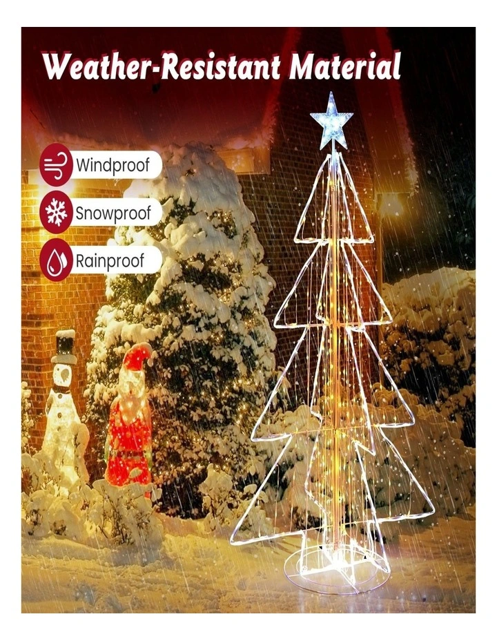 Artificial Christmas Tree with Hinged Branches & Metal Stand image 6