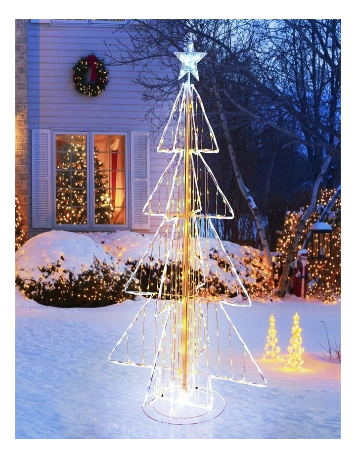 Artificial Christmas Tree with Hinged Branches & Metal Stand image 7