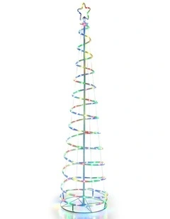 1.83m App-Controlled Spiral Christmas Tree with 135 LED Lights