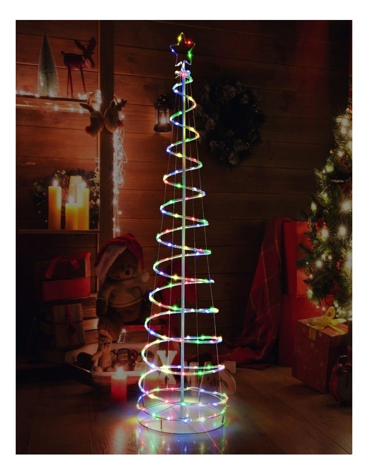 1.83m App-Controlled Spiral Christmas Tree with 135 LED Lights image 5