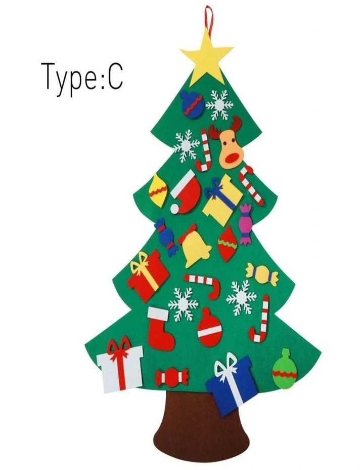 Handcrafted Christmas Tree Decoration Set Removable Xmas Ornaments image 2