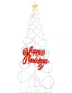 170cm Colourful Outdoor Christmas Tree with 216 LED Lights