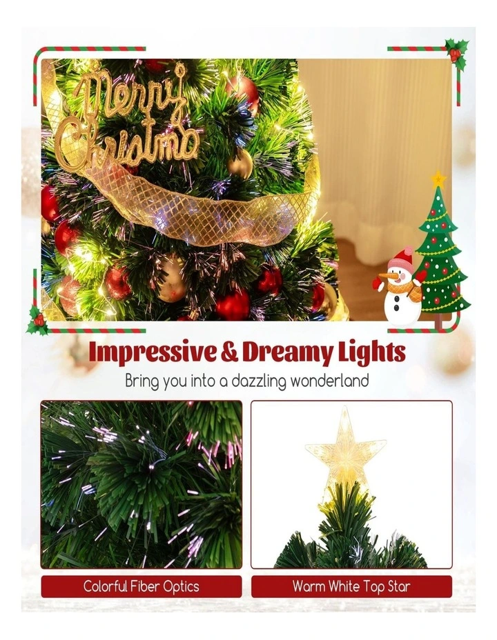 Christmas Tree Decoration Set Festive Xmas Ornaments image 5