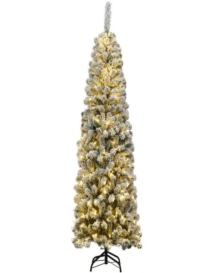 Artificial Christmas Tree with 250 Warm White LED Lights  Home Shop Office image 1