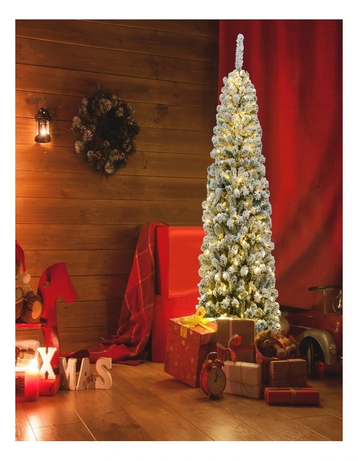 Artificial Christmas Tree with 250 Warm White LED Lights  Home Shop Office image 2